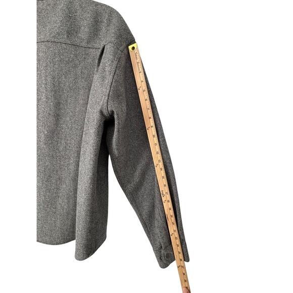 N.E. Limited Wool Blend Tweed Mens Jacket Shacket NWT Large Gray Campcore Cabin - Picture 8 of 14